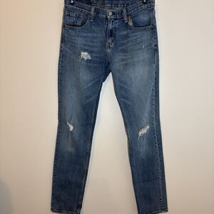 Levi's 511 Women's Jeans Denim Ripped Distressed Slim Straight 29x32